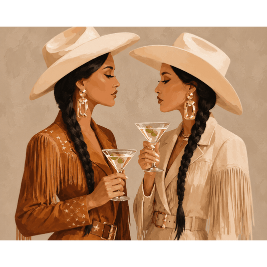 Malen nach Zahlen - Wüsten-Martini - Malen nach Zahlen