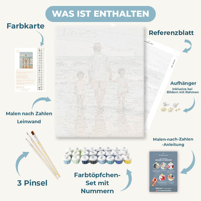 Malen nach Zahlen - Vater & Söhne