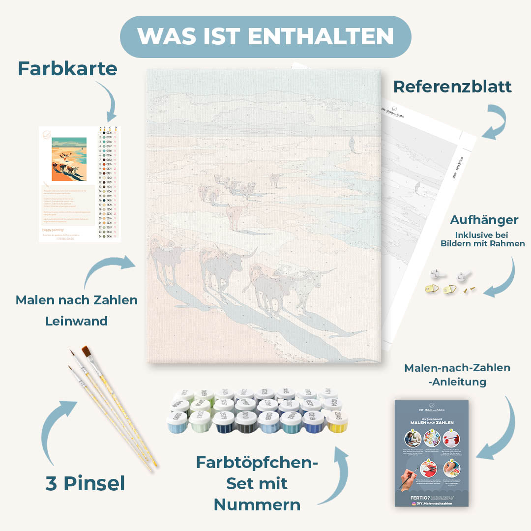 Malen nach Zahlen - Auf Wassersuche