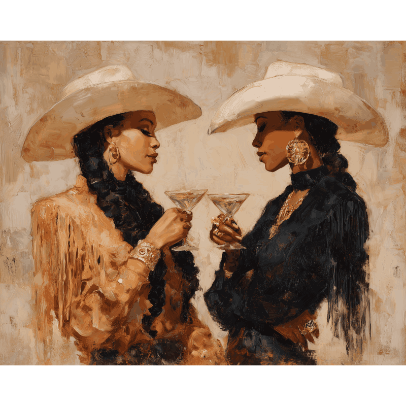 Malen nach Zahlen - Western Eleganz - Malen nach Zahlen