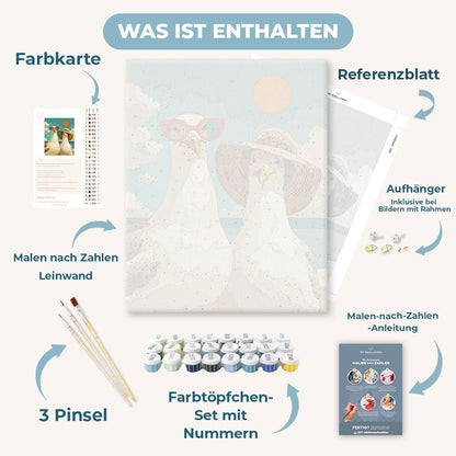 Malen nach Zahlen - Touristen