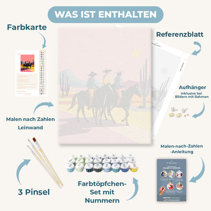 Malen nach Zahlen - Cowboys
