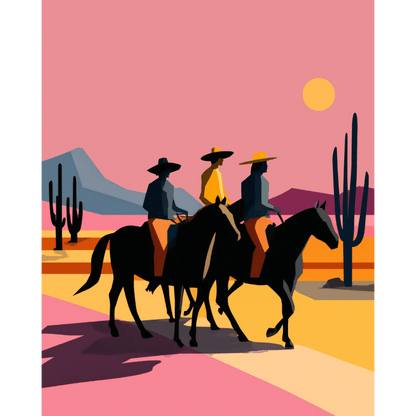 Malen nach Zahlen - Cowboys - Malen nach Zahlen