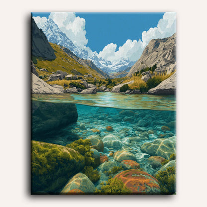 Malen nach Zahlen - Unter den Rocky Mountains