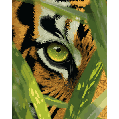 Malen nach Zahlen - Auge des Tigers - Malen nach Zahlen