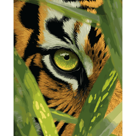 Malen nach Zahlen - Auge des Tigers - Malen nach Zahlen