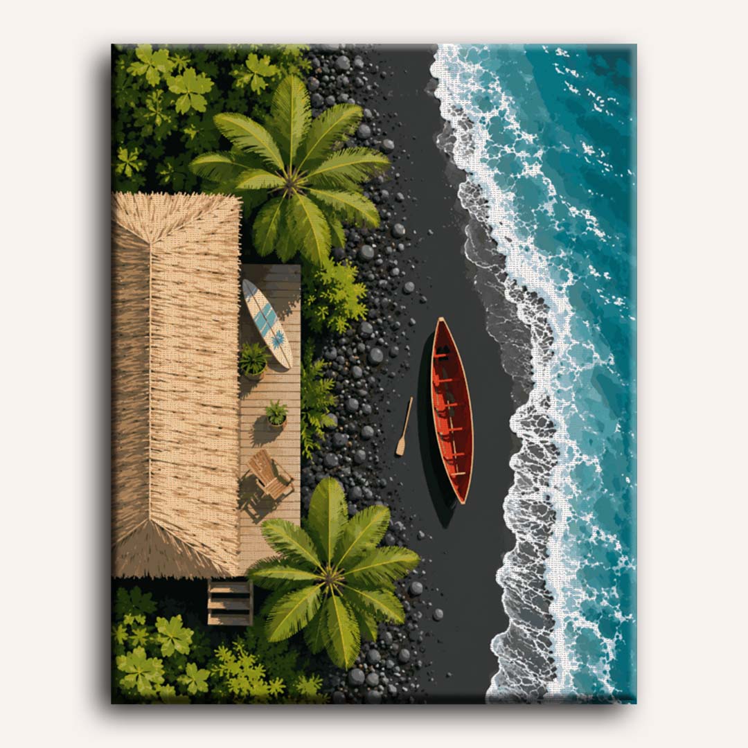 Malen nach Zahlen - Hawaiianisches Versteck