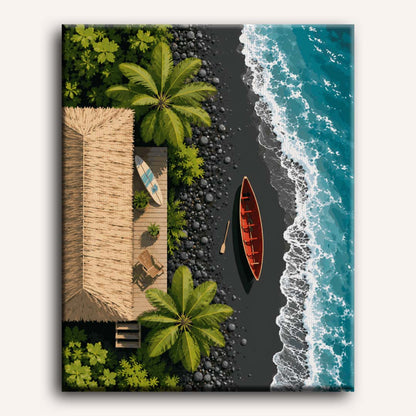 Malen nach Zahlen - Hawaiianisches Versteck