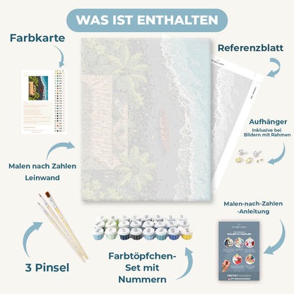 Malen nach Zahlen - Hawaiianisches Versteck