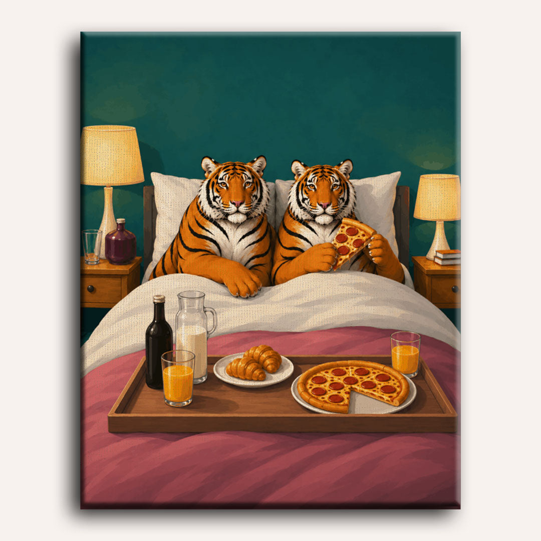 Malen nach Zahlen - Pyjama Party