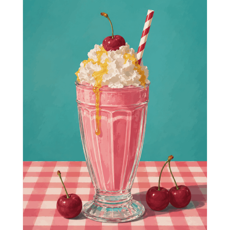 Malen nach Zahlen - Retro Shake - Malen nach Zahlen