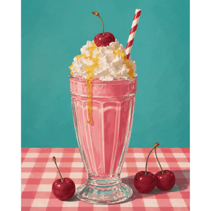 Malen nach Zahlen - Retro Shake - Malen nach Zahlen