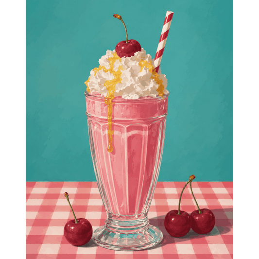 Malen nach Zahlen - Retro Shake - Malen nach Zahlen