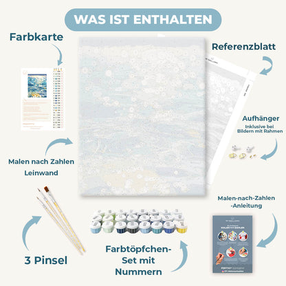 Malen nach Zahlen - Schimmerndes Wasser