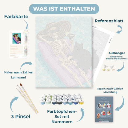 Malen nach Zahlen - Gruselige Poolparty