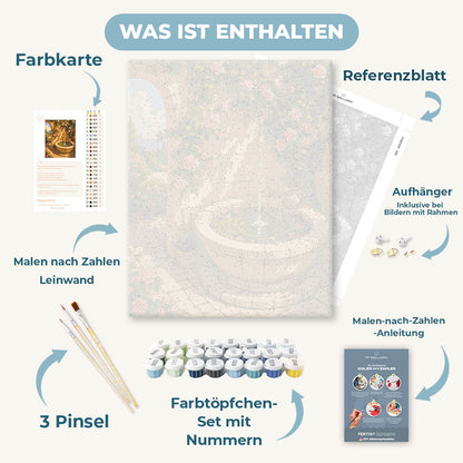 Malen nach Zahlen - Toskanischer Brunnen