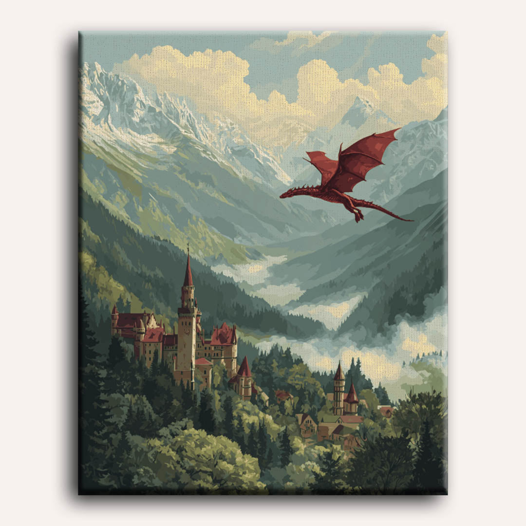 Malen nach Zahlen - Tal der Drachen