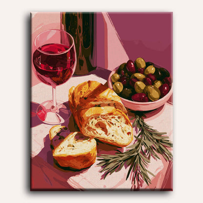 Malen nach Zahlen - Mediterraner Aperitivo