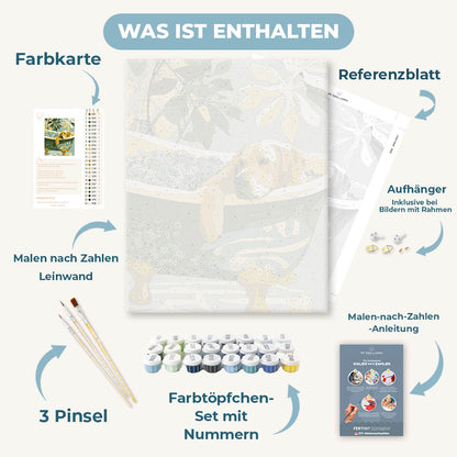 Malen nach Zahlen - Goldene Gelassenheit