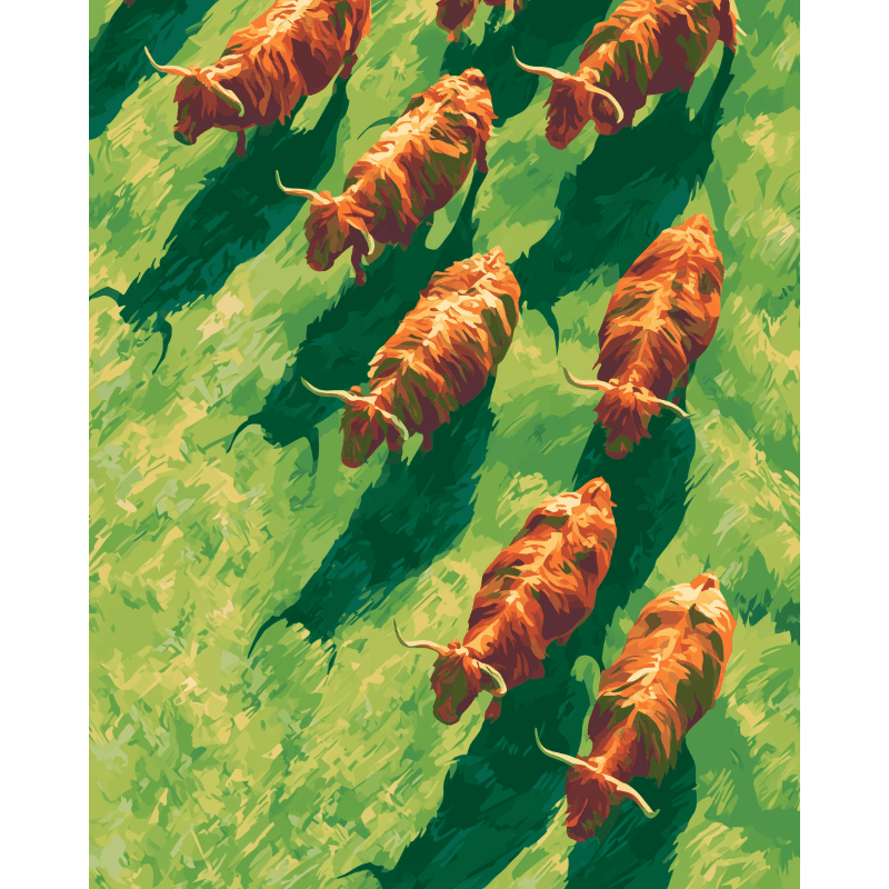 Malen nach Zahlen - Dem Licht folgen - Malen nach Zahlen