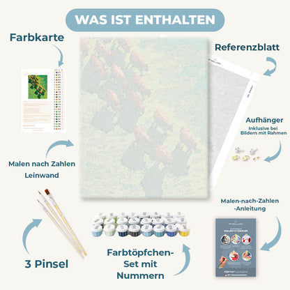 Malen nach Zahlen - Goldene Herde