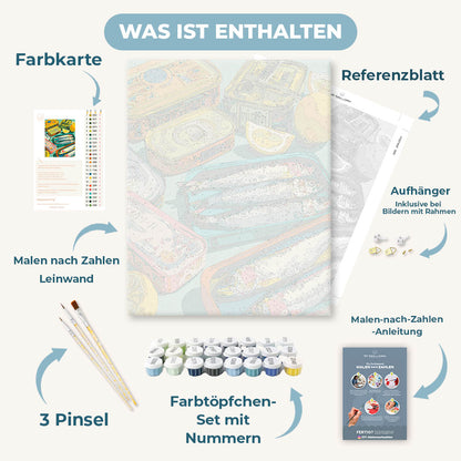 Malen nach Zahlen - Sardisches Stillleben