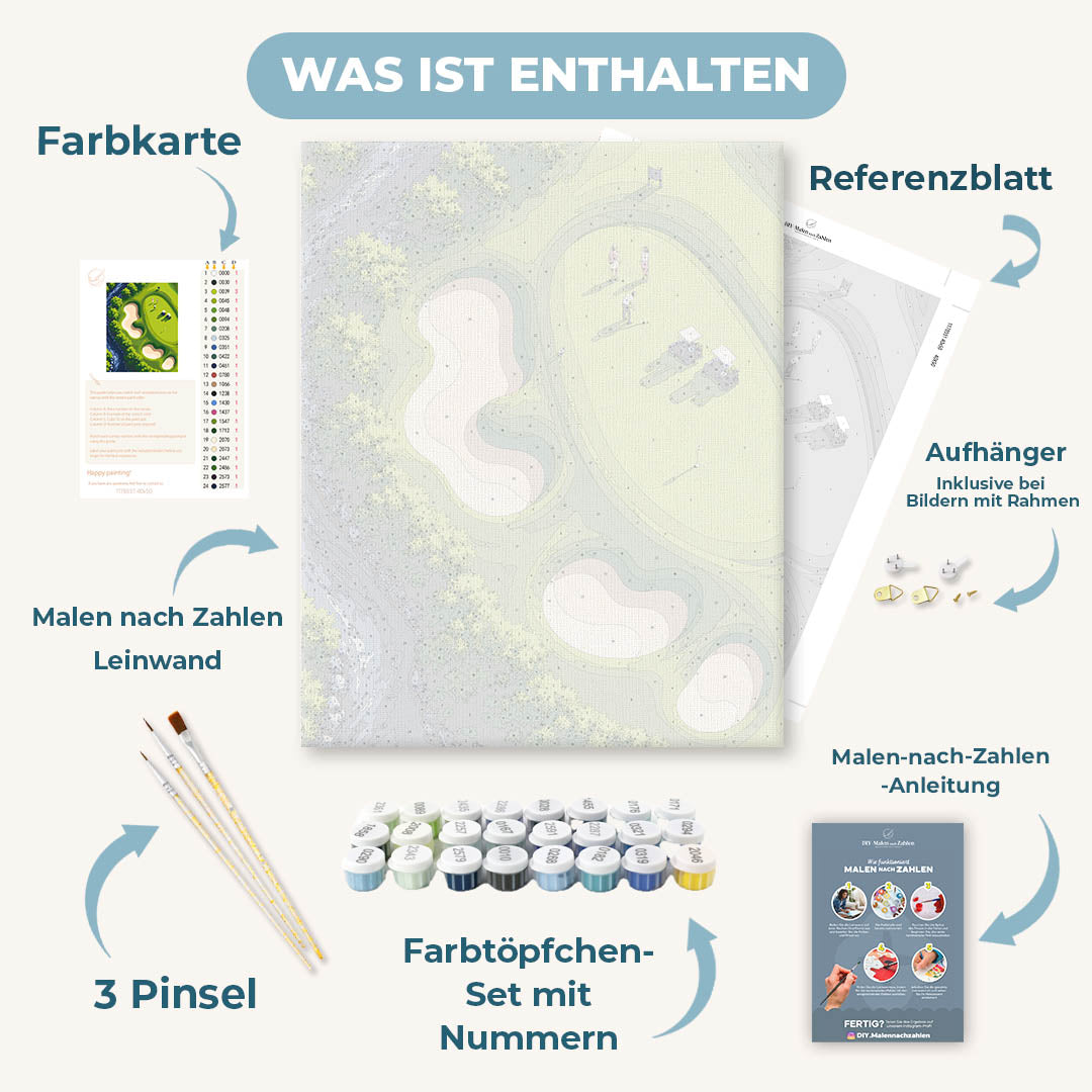 Malen nach Zahlen - Champions Greens