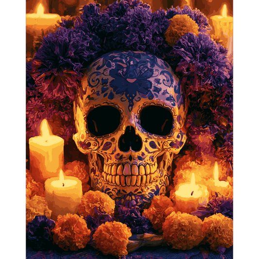 Malen nach Zahlen - Día de los Muertos Tribut - Malen nach Zahlen