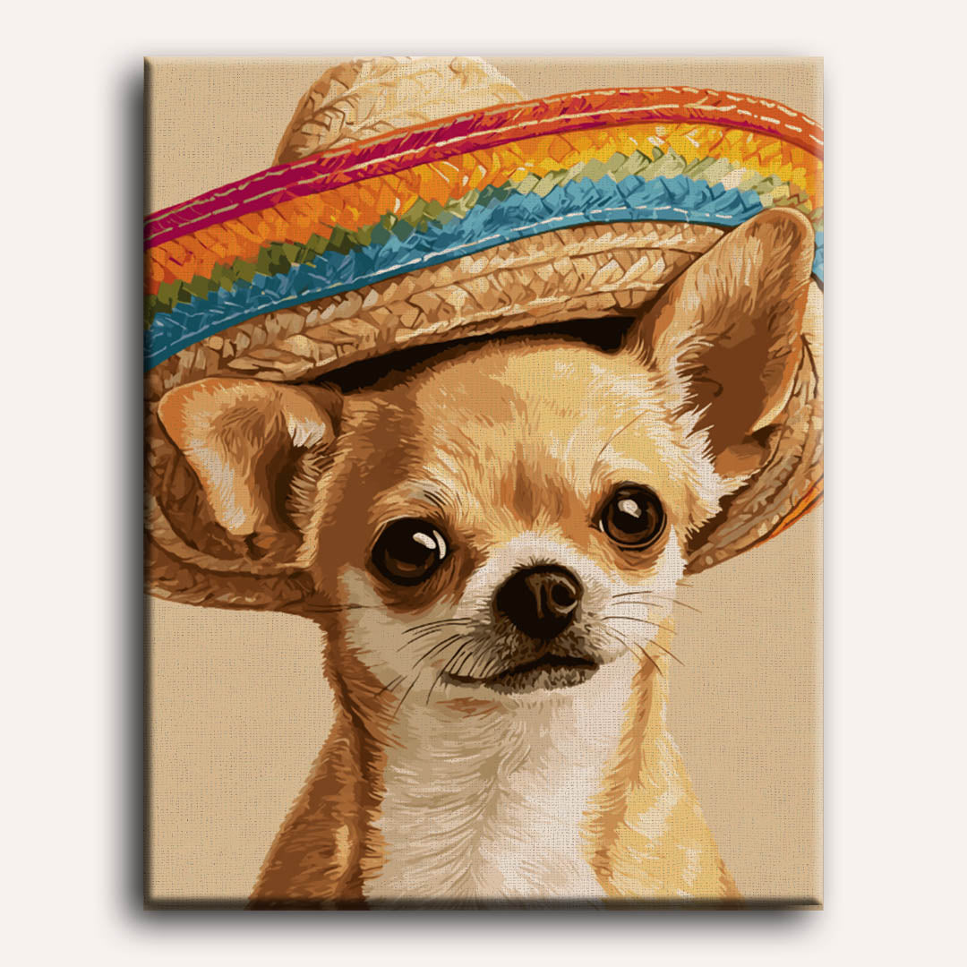 Malen nach Zahlen - Fiesta Chihuahua