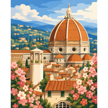 Malen nach Zahlen - Florenz - Malen nach Zahlen