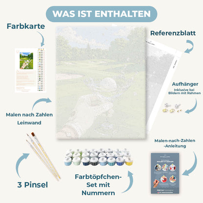 Malen nach Zahlen - Golf & Martini