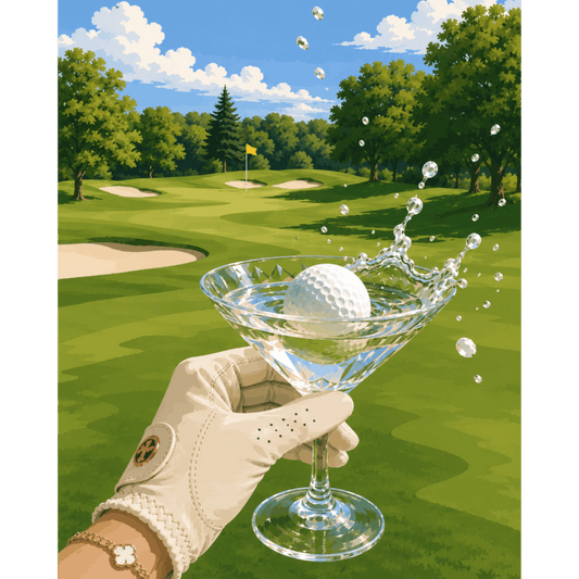 Malen nach Zahlen - Golf & Martini - Malen nach Zahlen