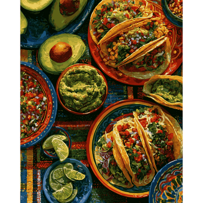 Malen nach Zahlen - Guac Party - Malen nach Zahlen