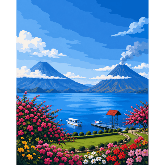Malen nach Zahlen - Guatemala - Malen nach Zahlen