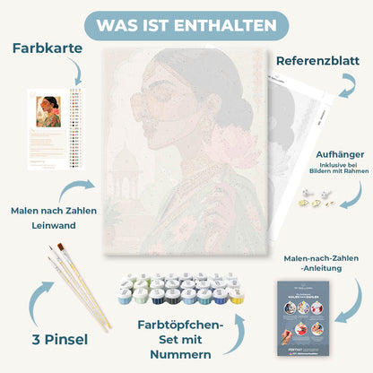 Malen nach Zahlen - Lotus & Gold
