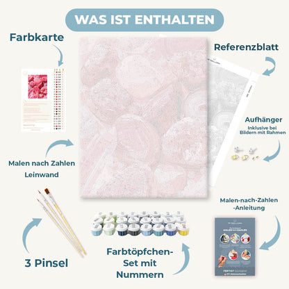 Malen nach Zahlen - Rosenquarz