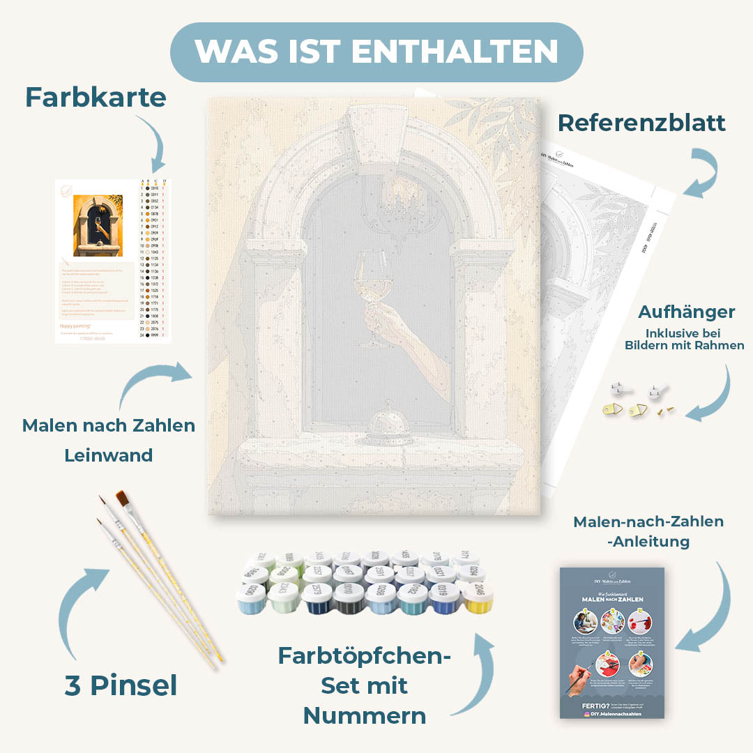 Malen nach Zahlen - Toskanisches Weinrefugium