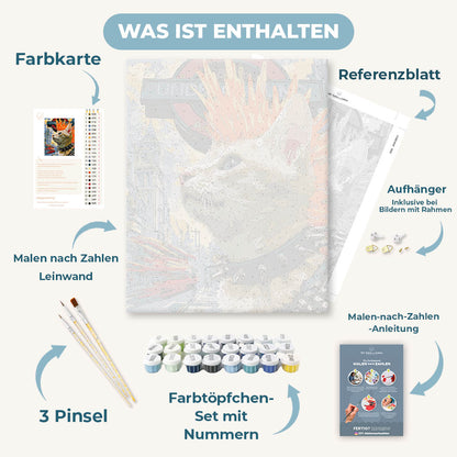 Malen nach Zahlen - Anarchie-Schnurrhaare
