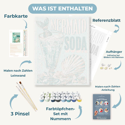 Malen nach Zahlen - Meerjungfrau-Fizz