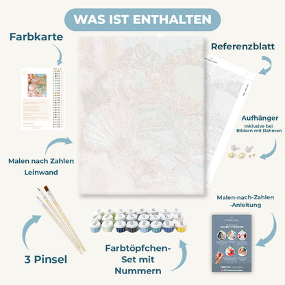 Malen nach Zahlen - Meerjungfrau-Schminktisch