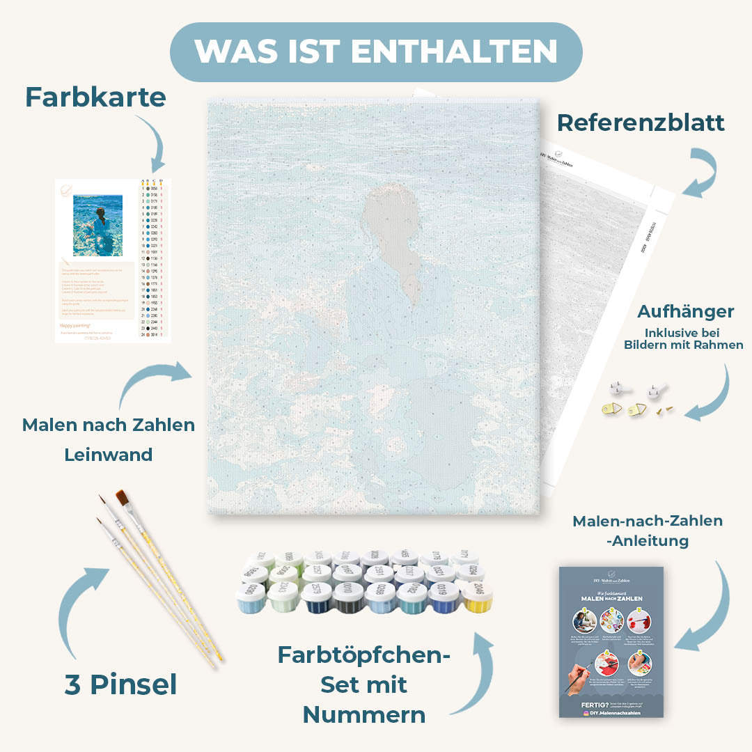 Malen nach Zahlen - Salzwasser-Serenität
