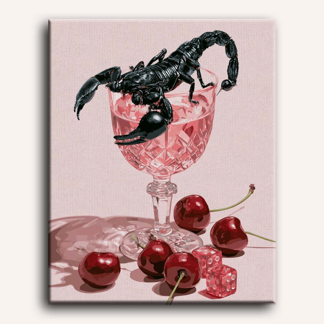 Malen nach Zahlen - Skorpion Rosé