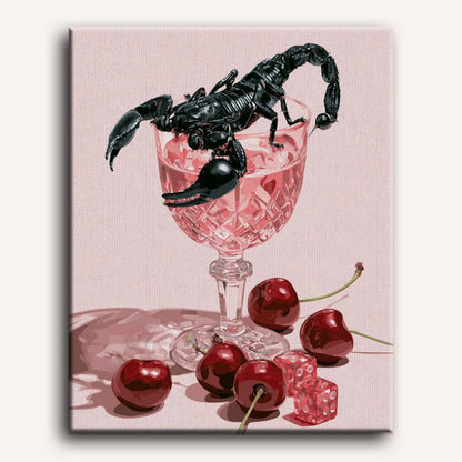 Malen nach Zahlen - Skorpion Rosé