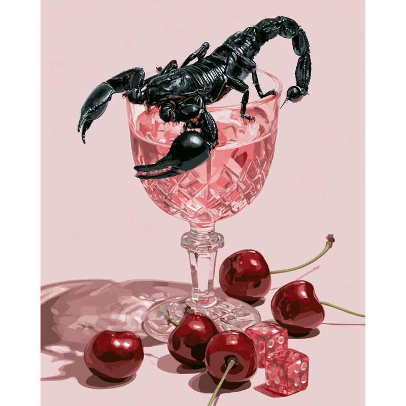 Malen nach Zahlen - Skorpion Rosé - Malen nach Zahlen
