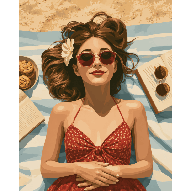 Malen nach Zahlen - Auszeit am Meer - Malen nach Zahlen