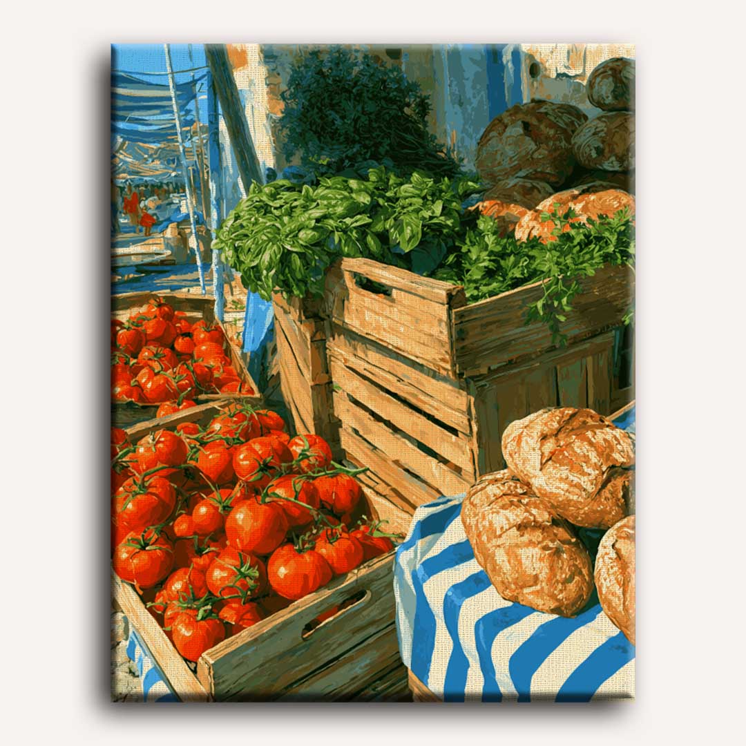 Malen nach Zahlen - Sommermarkt