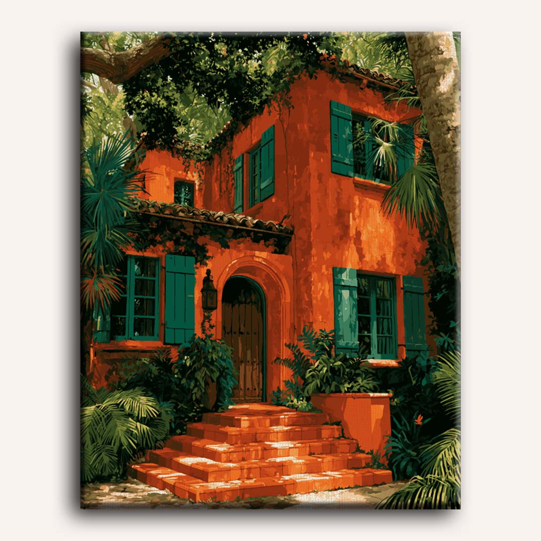 Malen nach Zahlen - Terrakotta-Villa
