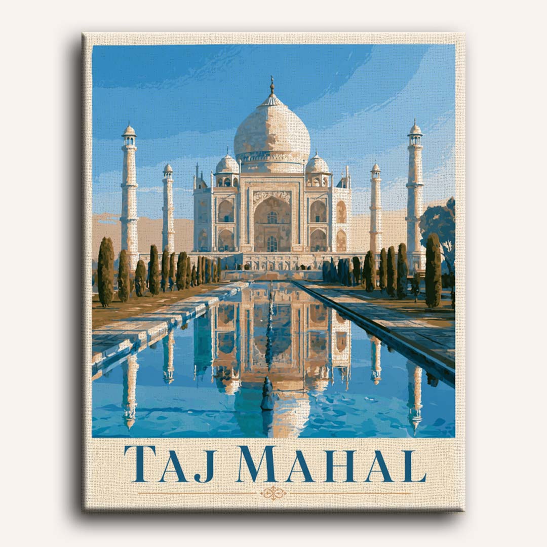 Malen nach Zahlen - Taj Mahal