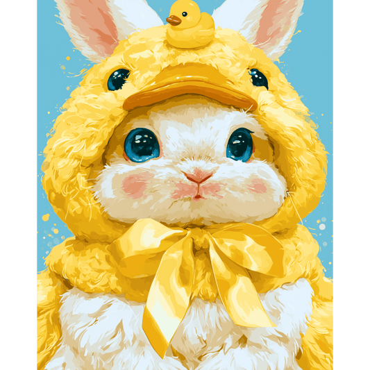 Malen nach Zahlen - Kawaii Hase - Malen nach Zahlen