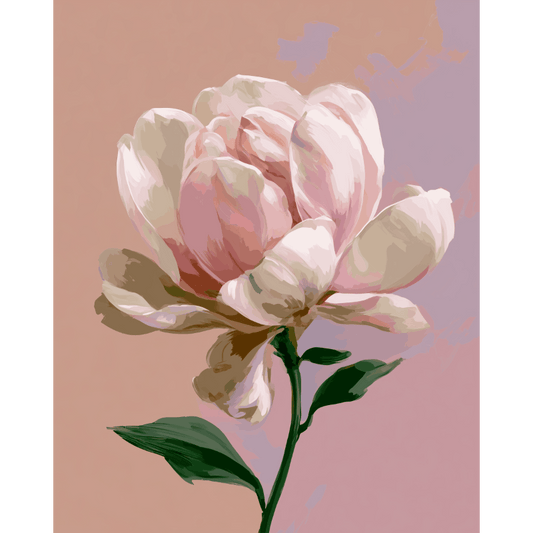 Malen nach Zahlen - Einzelne Magnolie - Malen nach Zahlen
